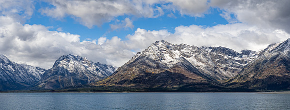 Grand Tetons over Jackson Lake