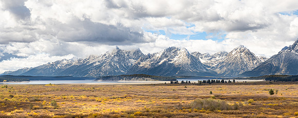 Grand Tetons from Jackson Lake Lodge