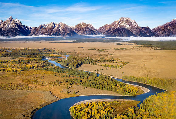 Snake River, Grand Tetons (Helicopter)