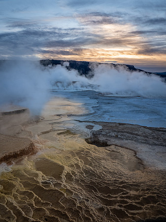 Sunrise, Mammoth Hot Springs