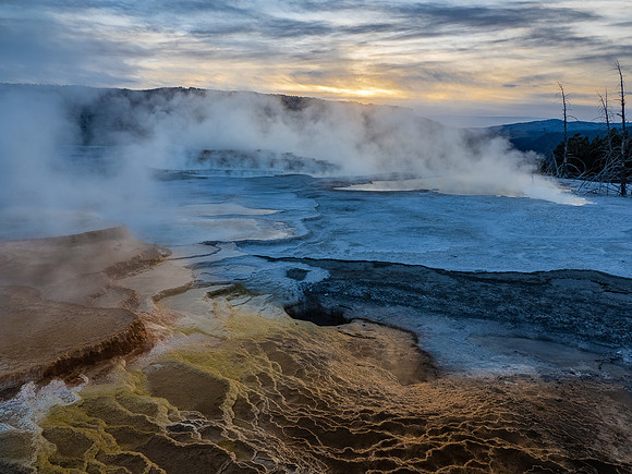 Sunrise, Mammoth Hot Springs