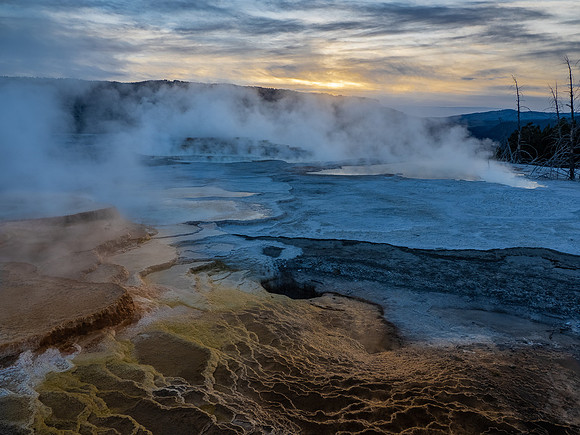 Sunrise, Mammoth Hot Springs
