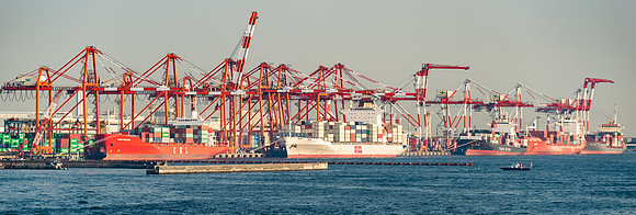 Cargo Cranes, Tokyo Harbor