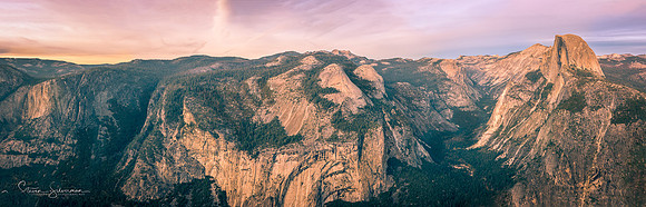 Glacier Point Sunset Panorama