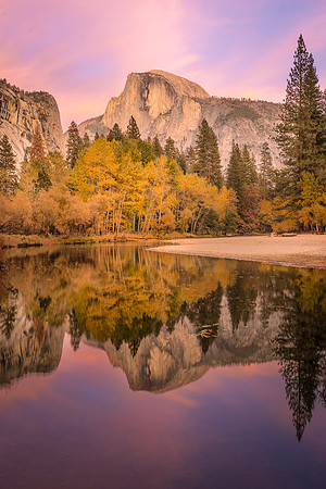 Twilight Half Dome Reflection