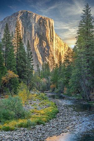 El Capitan from Figi Beach, Sunrise