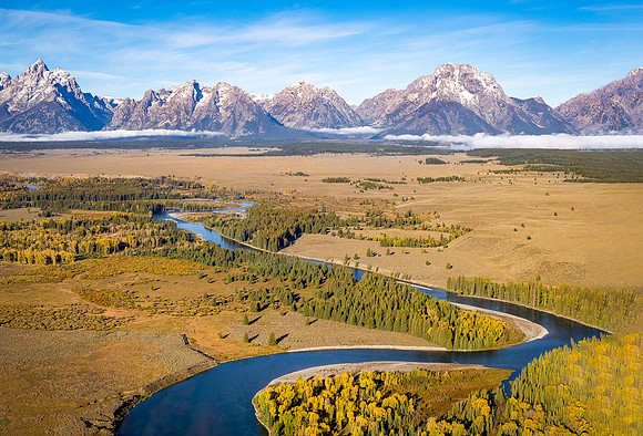 Snake River, Grand Tetons (Helicopter)
