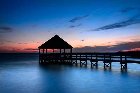Sunset in Corolla Park.