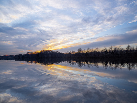Sunset Winter Reflection